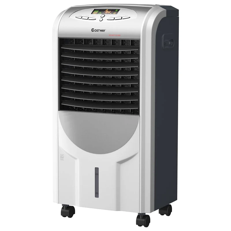 5 In 1 Portable Evaporative Cooler Fan With Heater Humidifier Amp Purifier 8H Timer 3 Speeds 7L Tank Remote Control