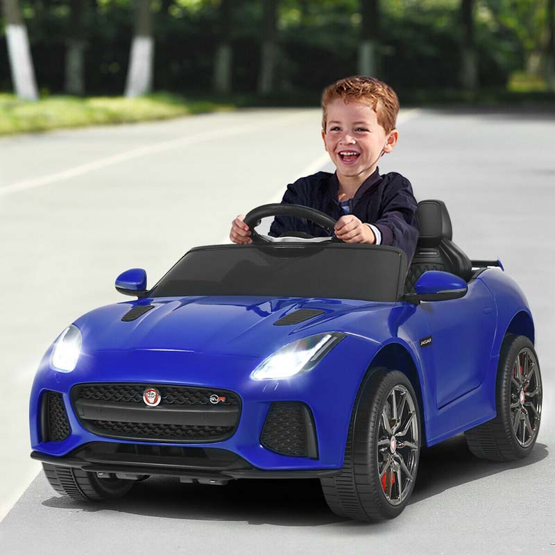 12V Jaguar F Type Svr Licensed Kids Ride On Car Battery Powered Riding Toy Car With Remote Control
