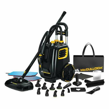 McCulloch Multipurpose  Canister 1500W Steam Cleaner 23 Accessories, Yellow