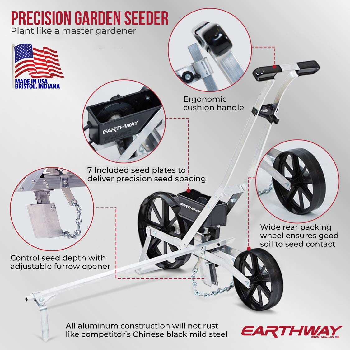 Earthway Precision Planter Interchangeable Vegetables