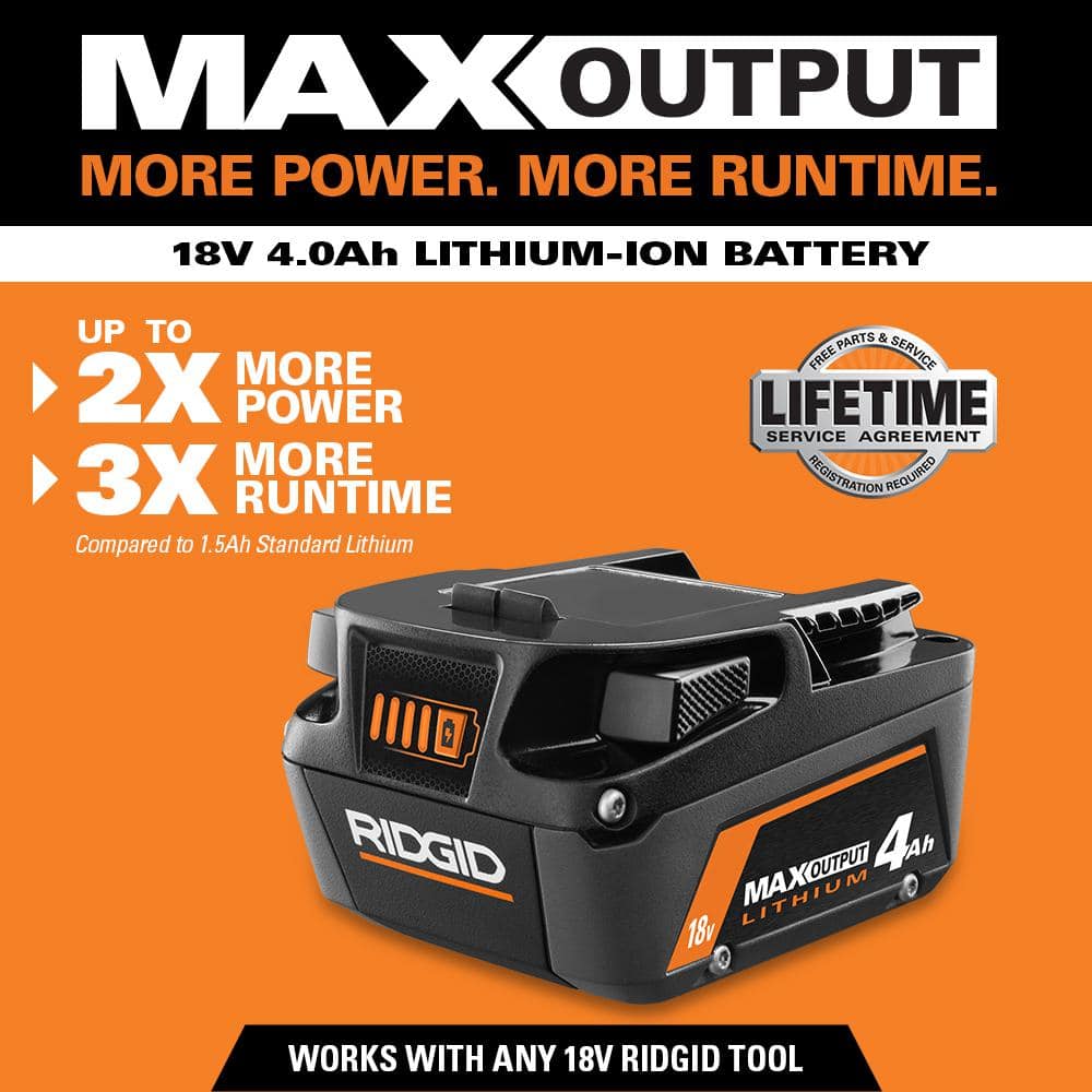 18V Lithium-Ion MAX Output (2) 4.0 Ah Batteries and Charger Kit AC9540-AC840040