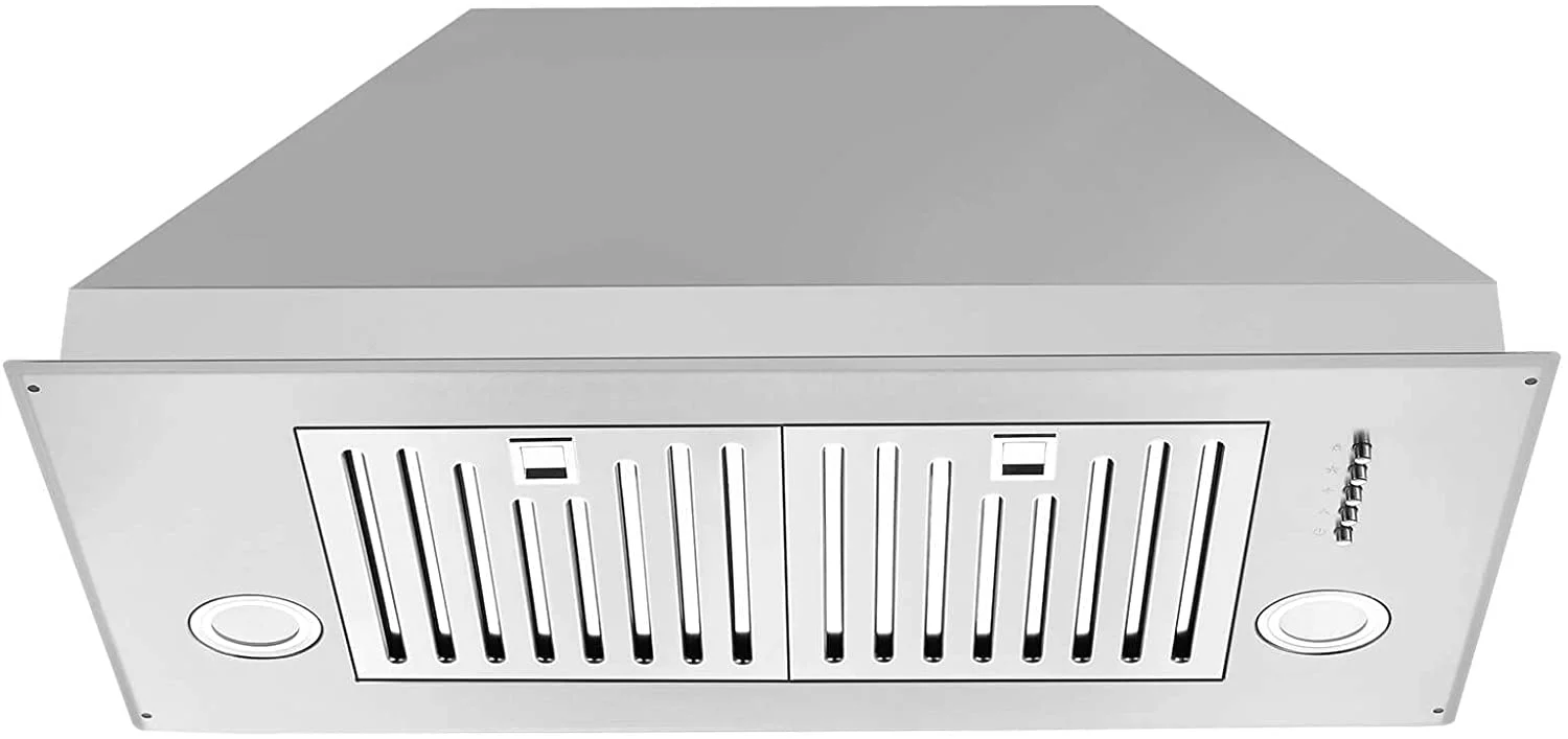 Range Hood 30 inch Insert Vent Hood 600 CFM Built in Stainless Steel Range Hood