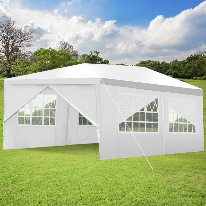 10 X 20 Ft Outdoor Gazebo Canopy Tent Party Wedding Event Tent With 6 Removable Sidewalls Amp Carry Bag