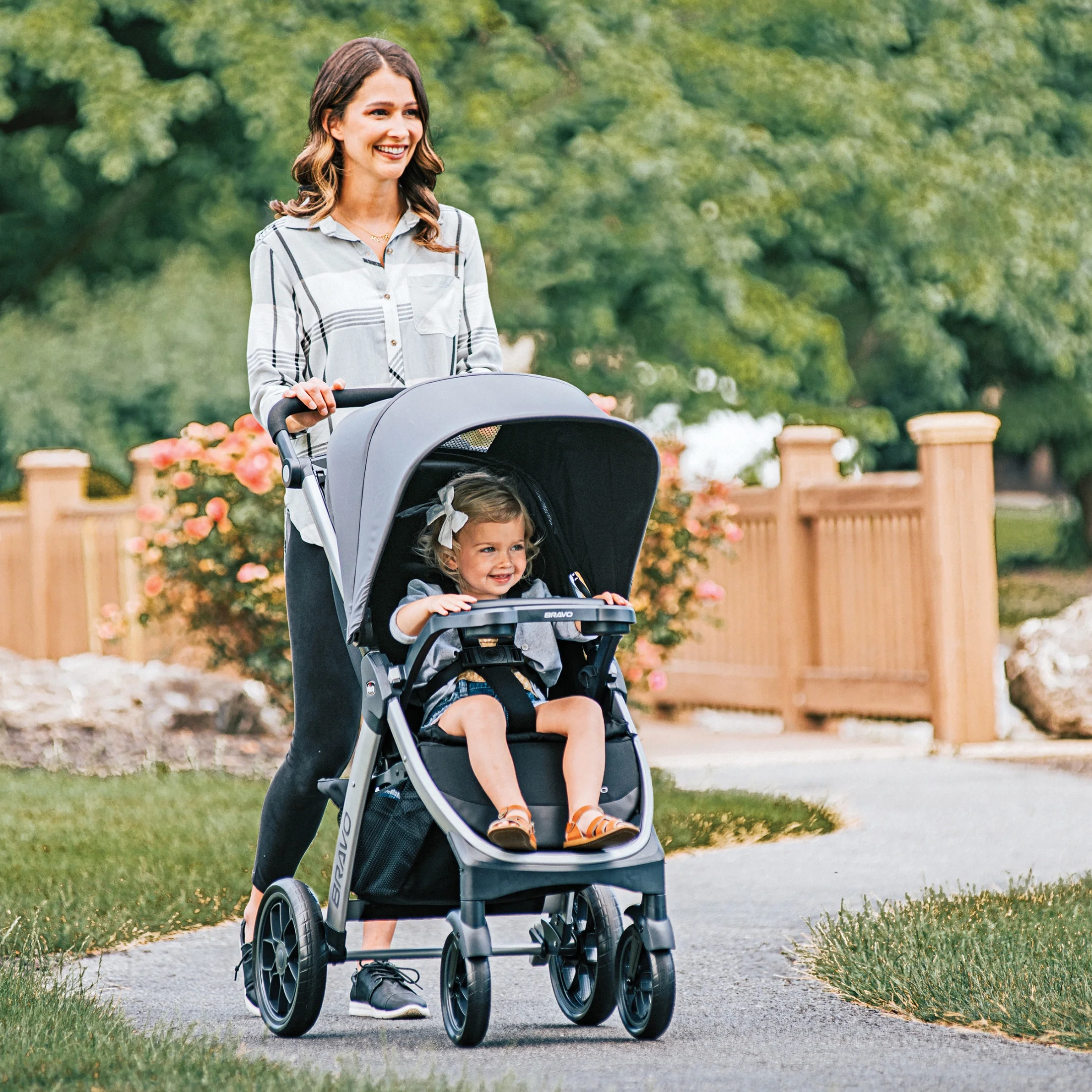 Chicco Bravo Quick-Fold Stroller - Black (Black), New