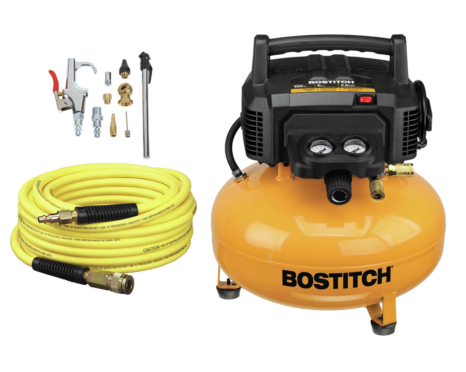 BOSTITCH BTFP02012 WPK 6 Gallon Oil Free Compressor