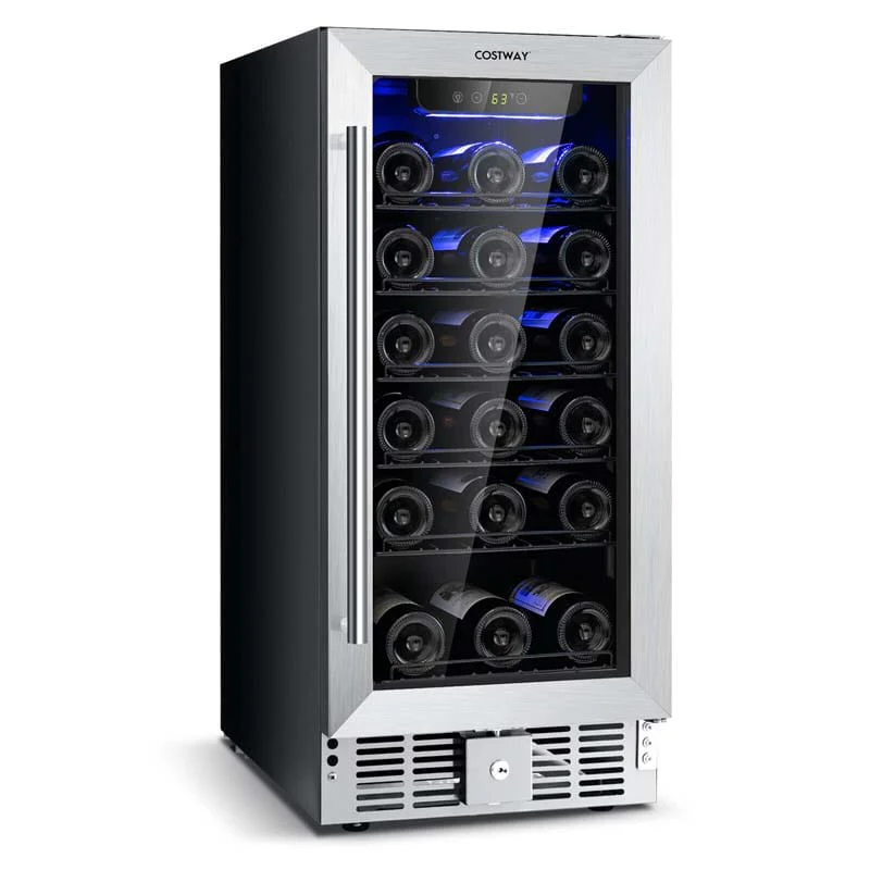 15Quot 2 In 1 Wine Beverage Cooler Refrigerator Wine Cellar Built In Or Freestanding 30 Bottle Wine Fridge