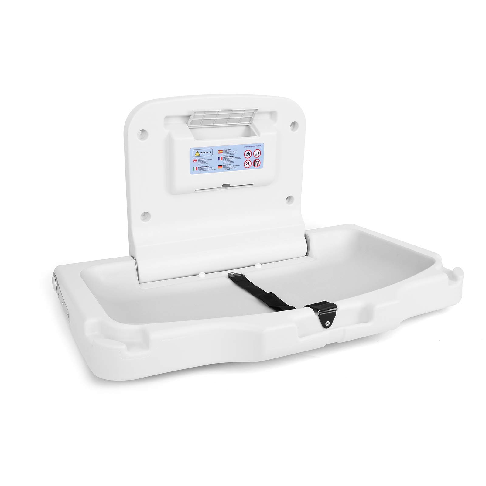Changing Table Horizontal Mounted White