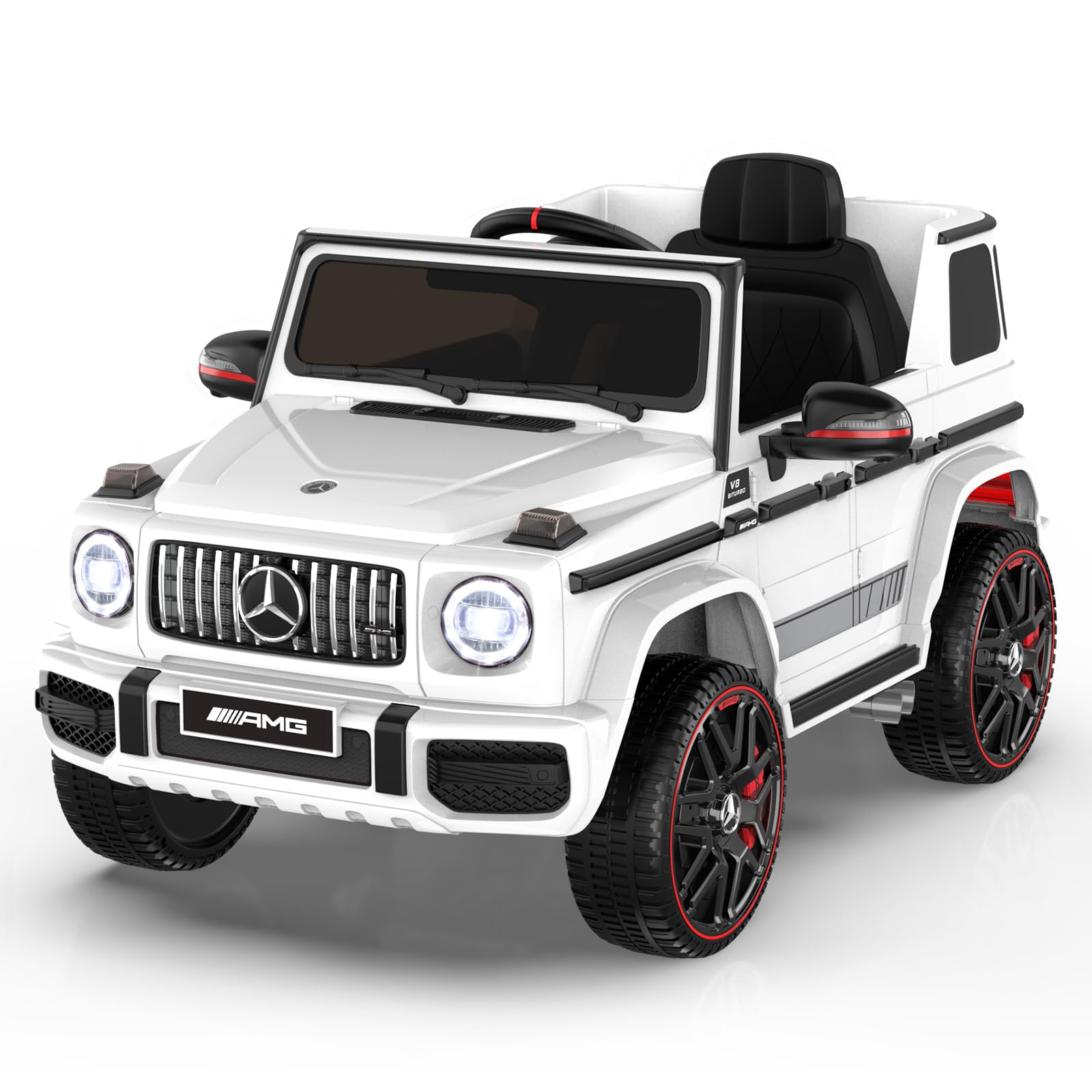 ANPABO Mercedes Benz Adjustable Suspension Kids White