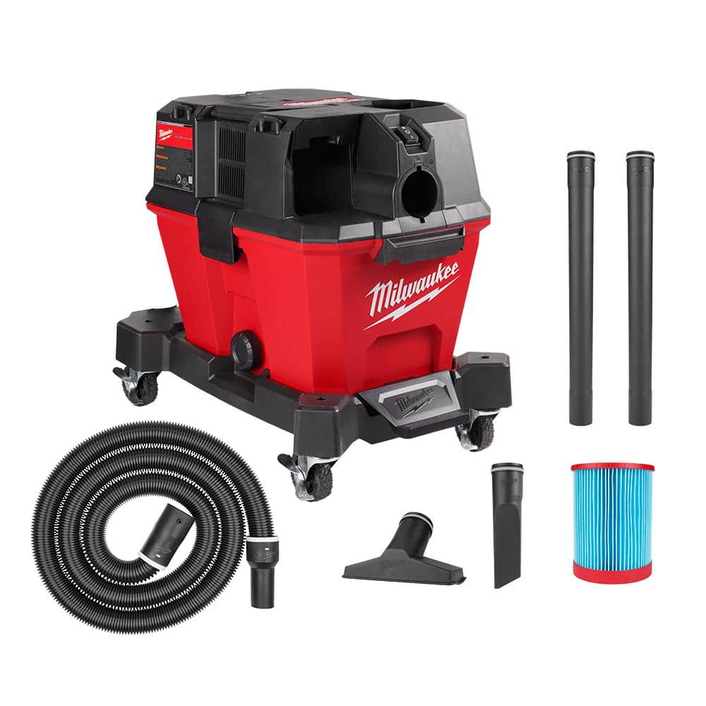 M18 FUEL 6 Gal. Cordless Wet/Dry Shop Vacuum with Filter, Hose, and Accessories 0910-20