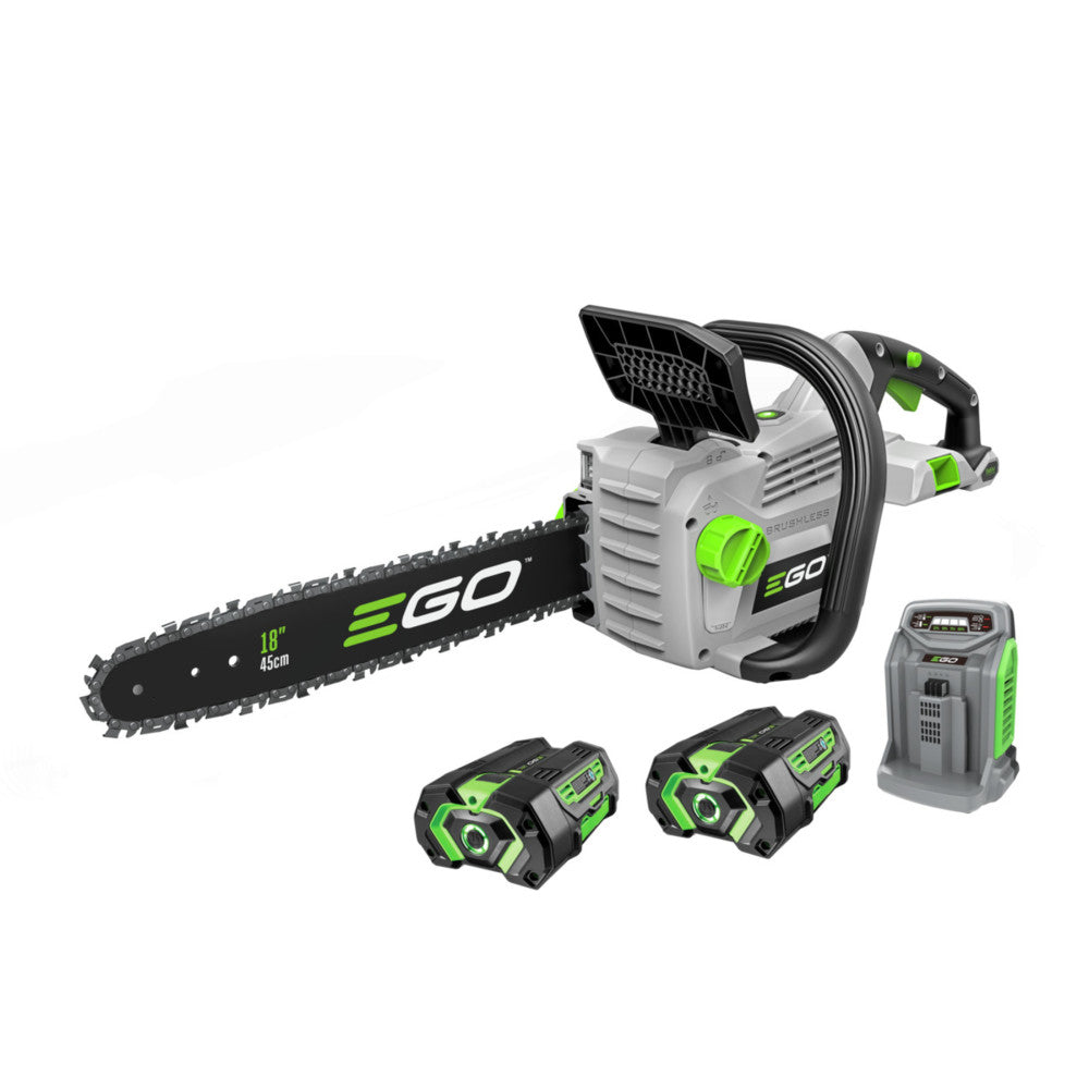 POWER+ 18��?Chain Saw Kit With 2 x 5Ah Batteries