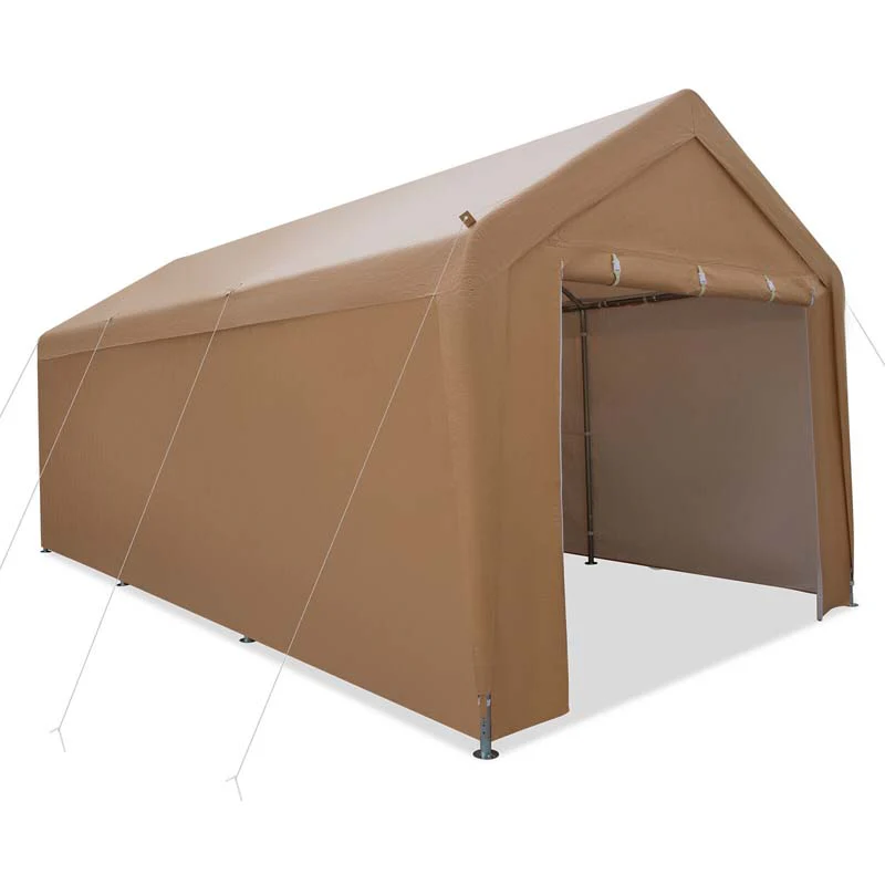 10 X 20 Ft Heavy Duty Carport Portable Garage Tent With Steel Frame Amp Sidewalls Outdoor Car Canopy Shelter For Truck Suv Boat