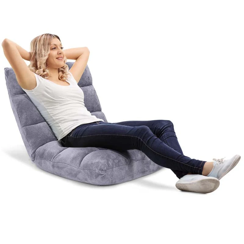 Memory Foam Floor Chair 14 Position Adjustable Folding Gaming Sofa Chair With Back Support Chaise Lounge Sleeper Bed Couch Recliner - Comfortable And Ergonomic Design