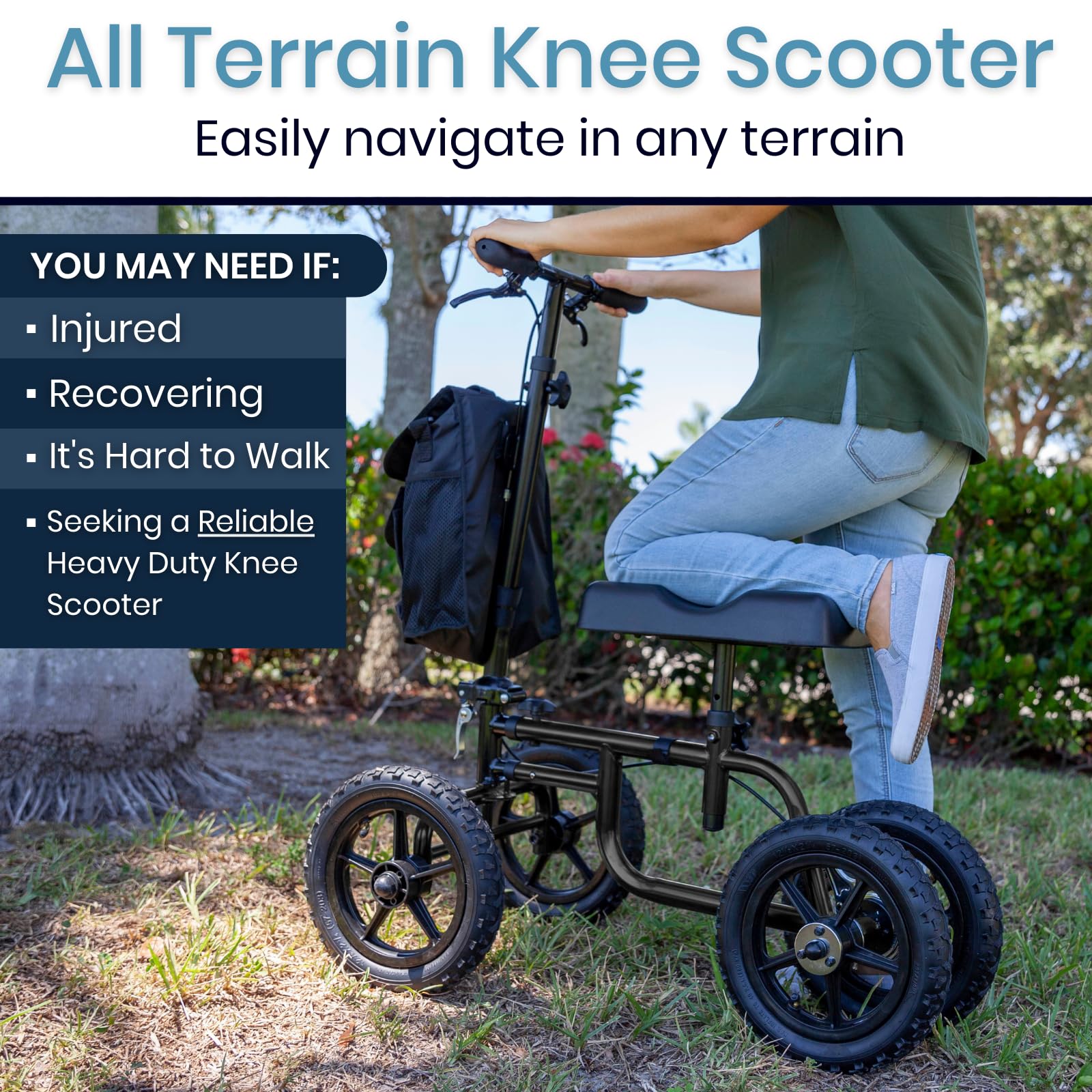 Vive Knee Walker Steerable Orthopedic