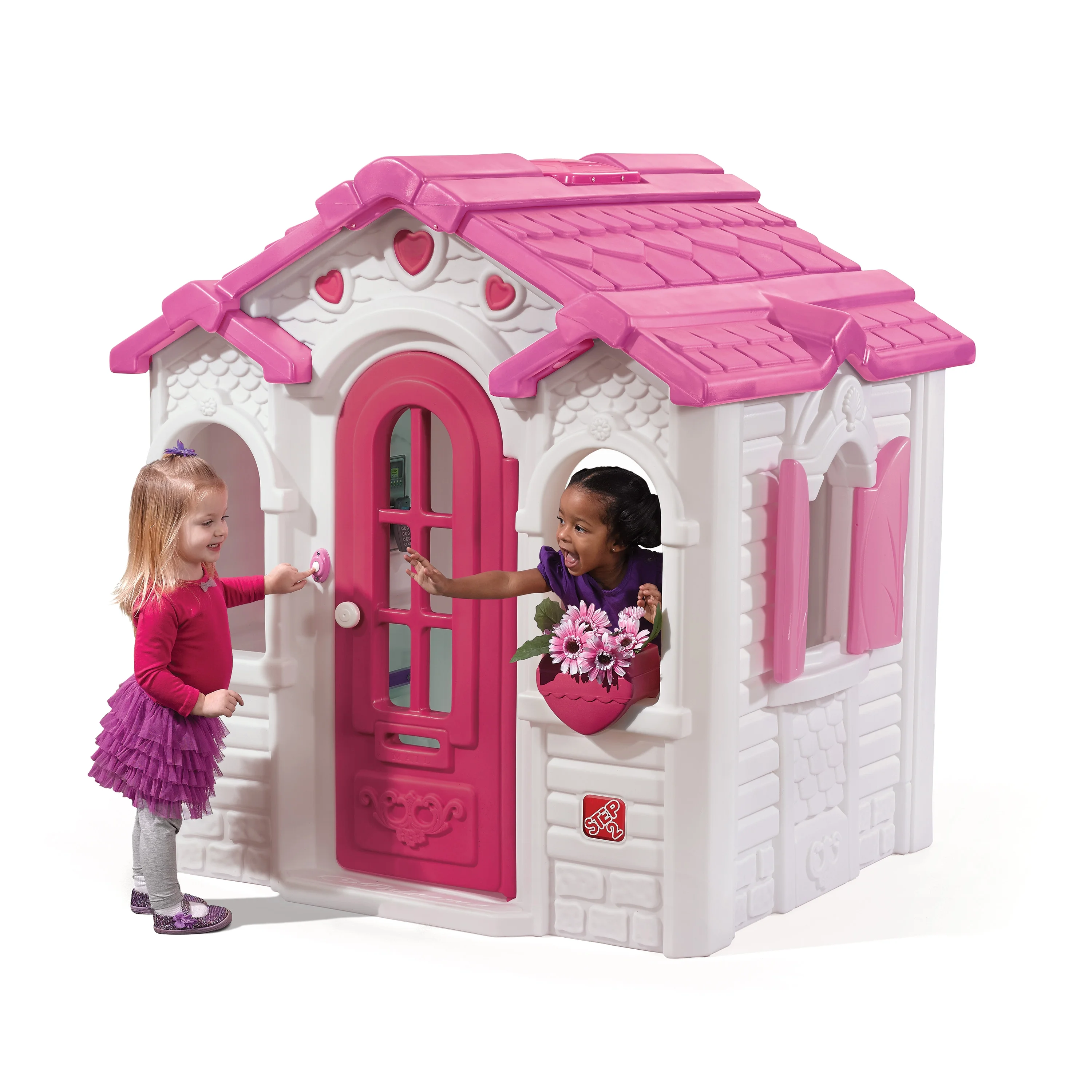 Step2 Sweetheart Pink Toddler Playhouse Plastic Kids Outdoor Toy