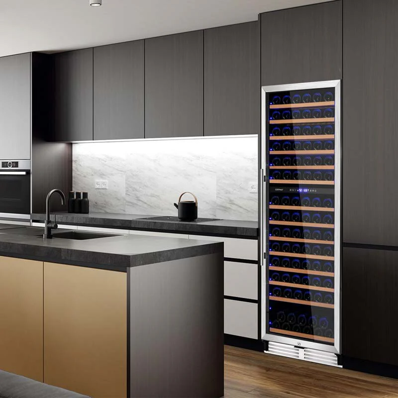 154 Bottle Dual Zone Wine Cooler Refrigerator Wine Cellar Freestanding Or Built In Wine Fridge