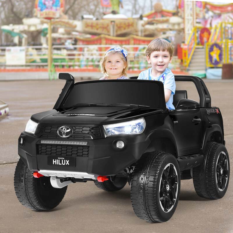 Licensed Toyota Hilux 2 Seater Kids Ride On Car 4Wd 2X12V Battery Powered Riding Toy Truck With Remote