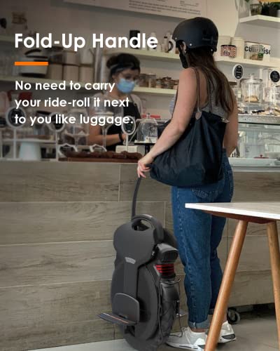 INMOTION V11 Electric Unicycle, 18��� Self-Balancing with 3.35��� Air Suspension, 75-Mile Range, 34 MPH Speed