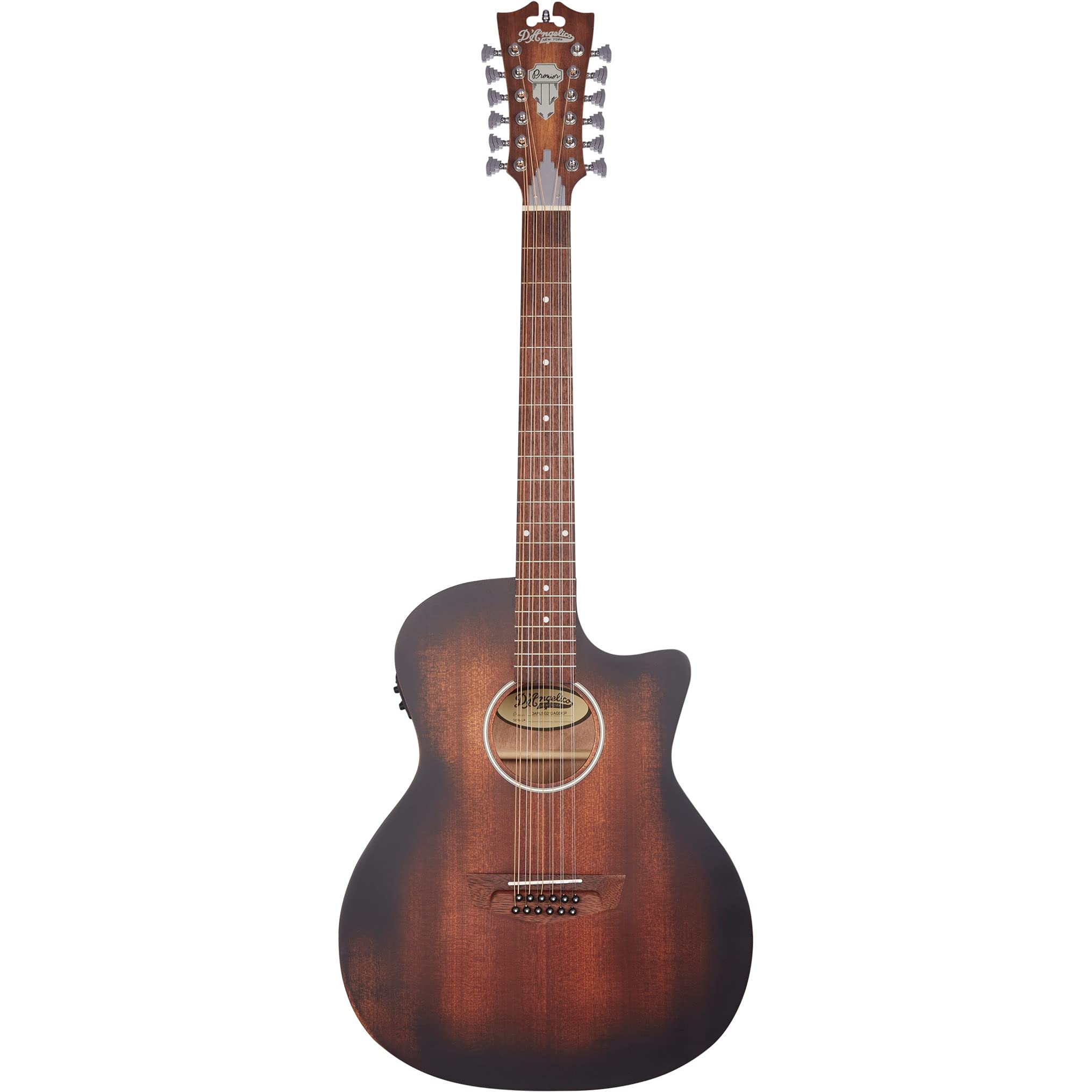 DAngelico Acoustic Electric 12 String Mahogany