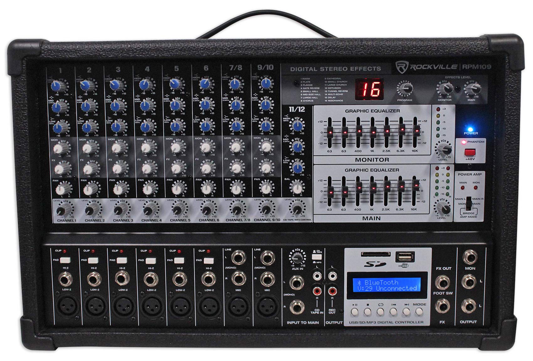 Rockville RPM109 Channel Powered Effects