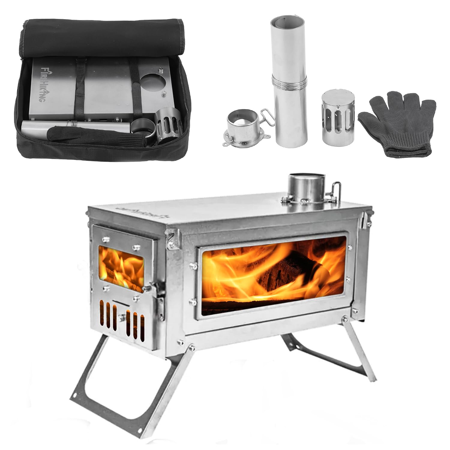 FIREHIKING Titanium Portable Folding Backpacking