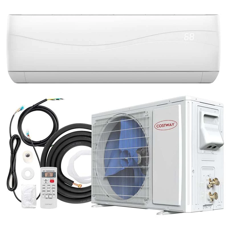 12000Btu Ductless Mini Split Air Conditioner 208 230V 17 Seer2 Wall Mounted Inverter Ac Unit With Heat Pump