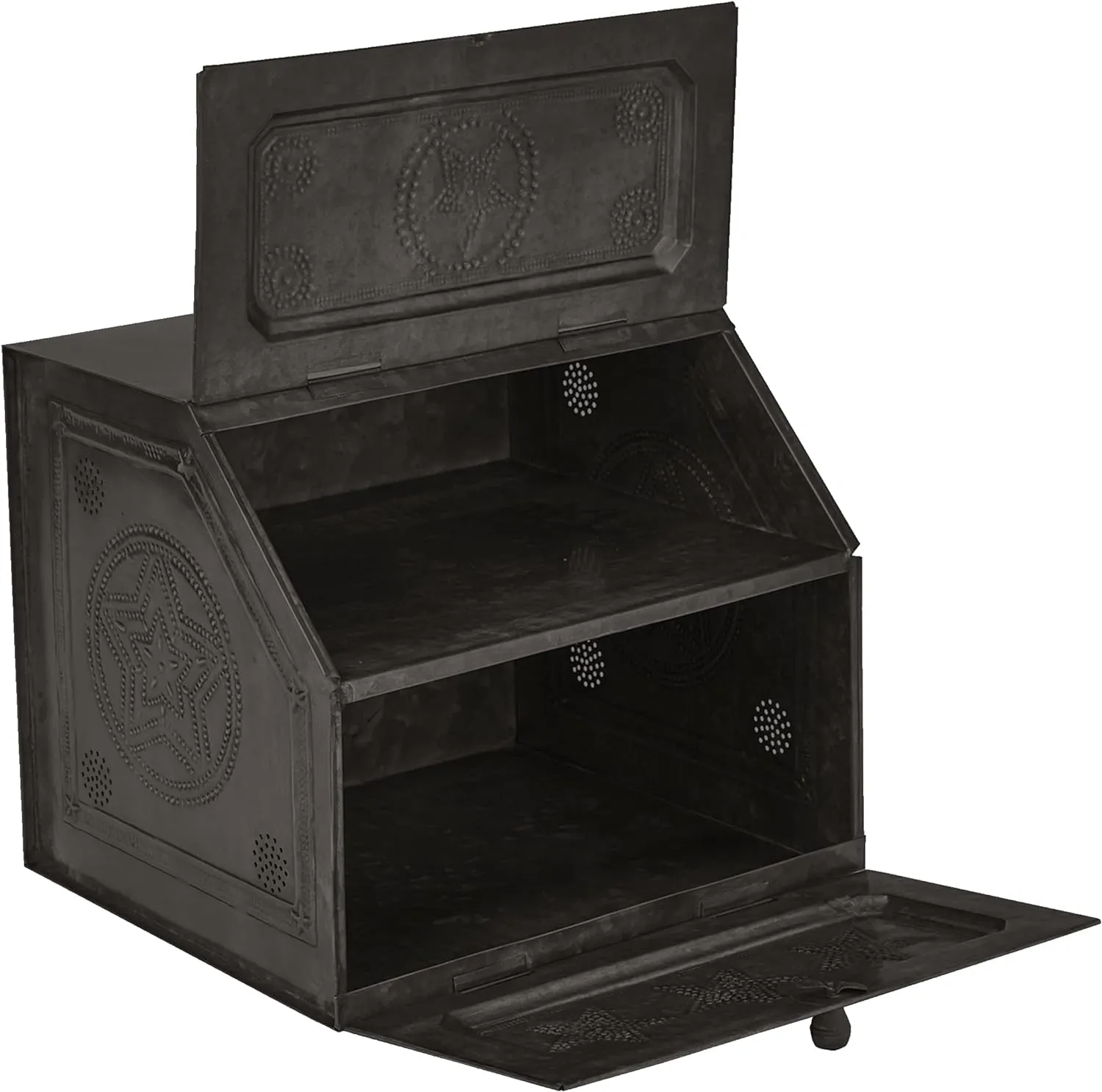 Antique Replica of Tin Bread Box/desk Storage 21 190