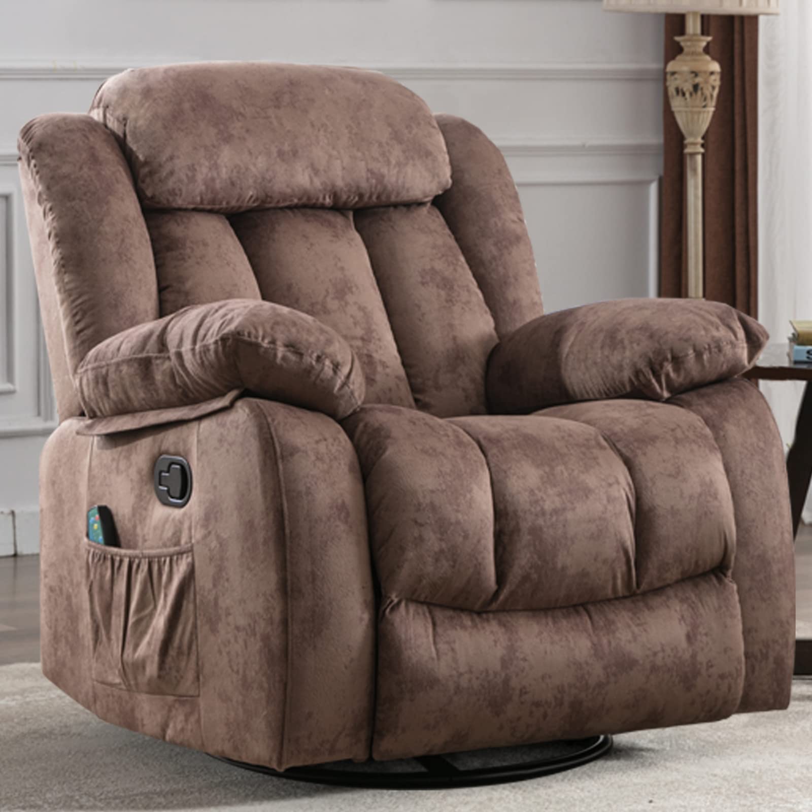 INZOY Recliner Vibration Vibrating Overstuffed