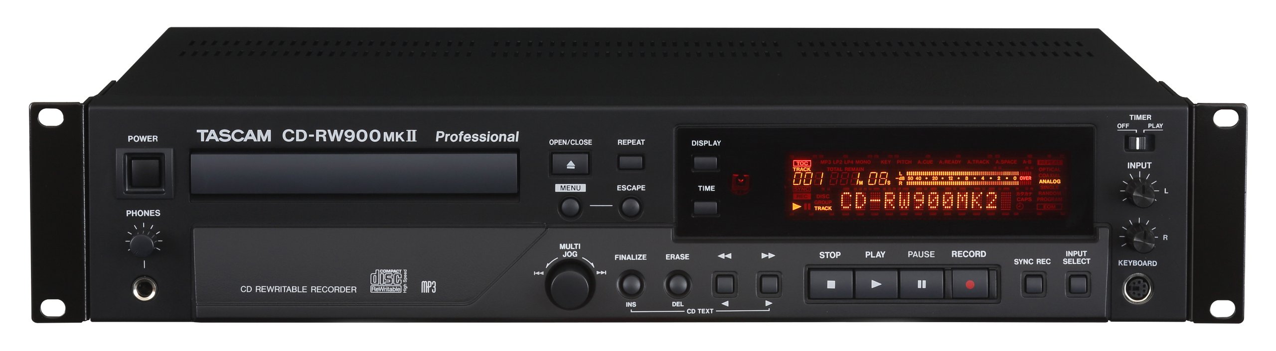 Tascam CD RW900MKII Professional Rackmount Recorder
