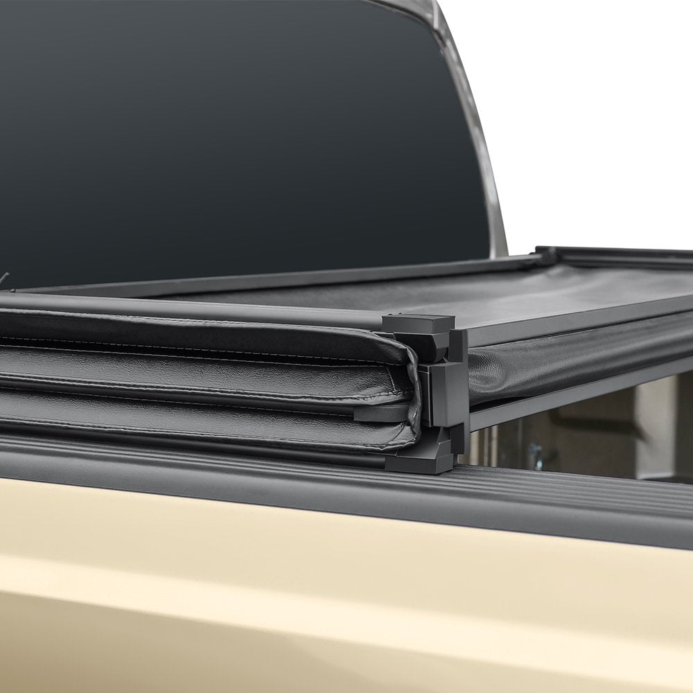 Auto Drive Soft Tri Fold Truck Bed Tonneau Cover Fits 02 18 Dodge Ram 1500 8Ft Bed
