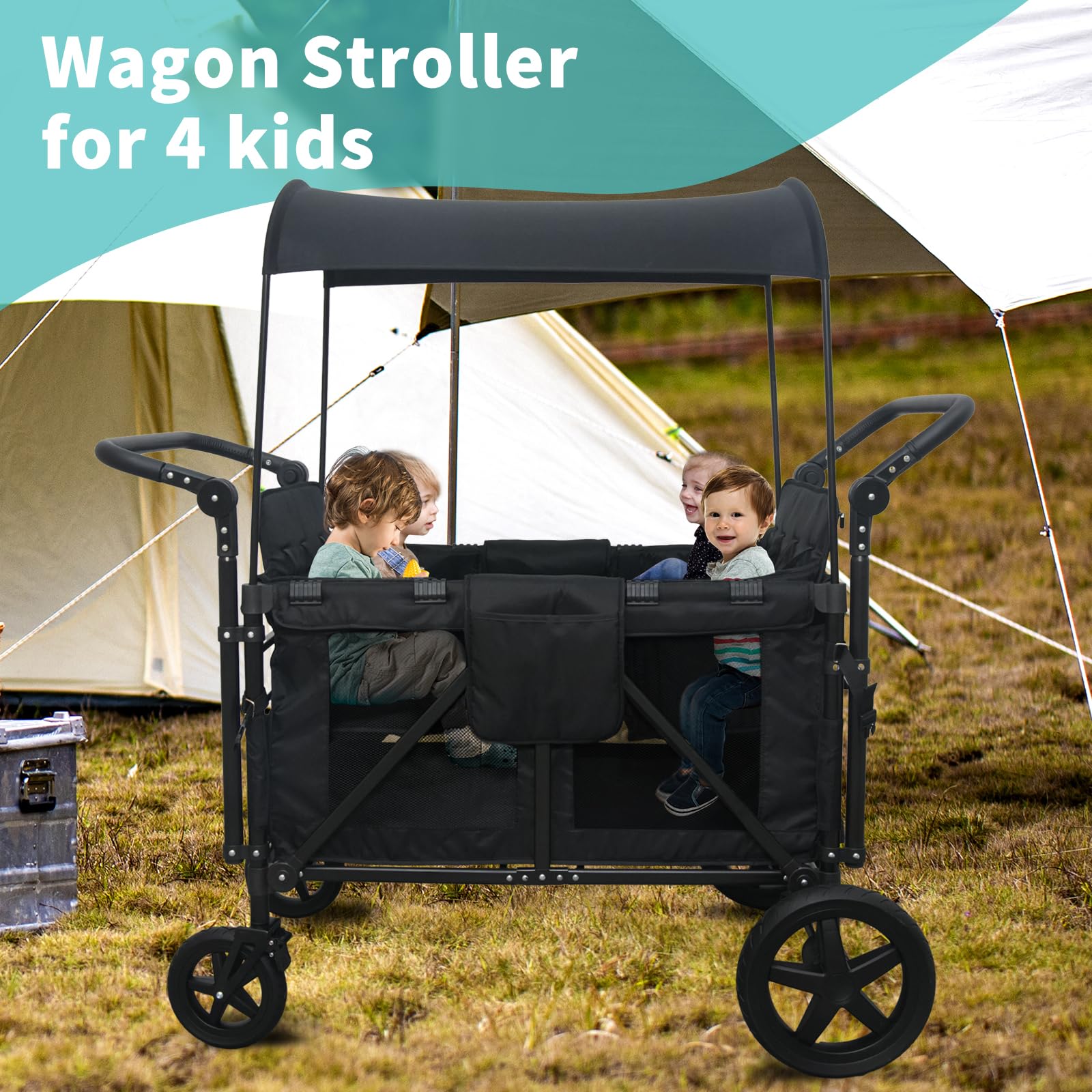 Stroller Foldable Removable Adjustable Camping