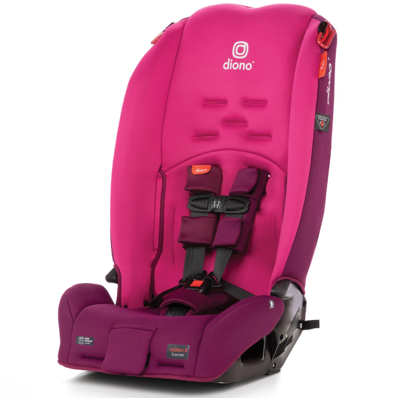 Diono Radian 3R All-in-One Convertible Car Seat, Slim Fit 3 Across, Pink Blossom