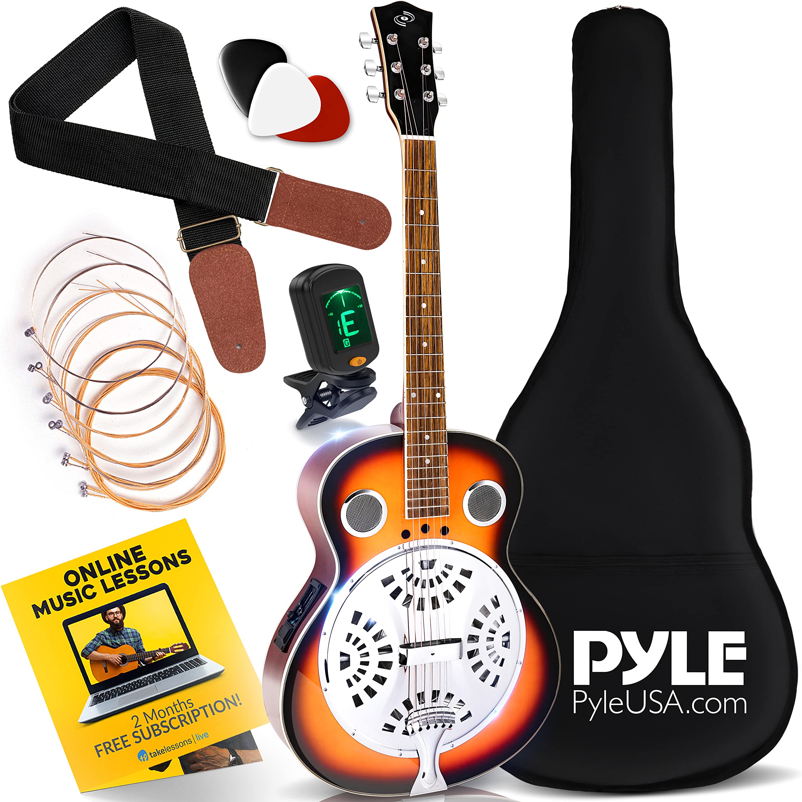 Pyle Resophonic Traditional Resonator PGA500BR
