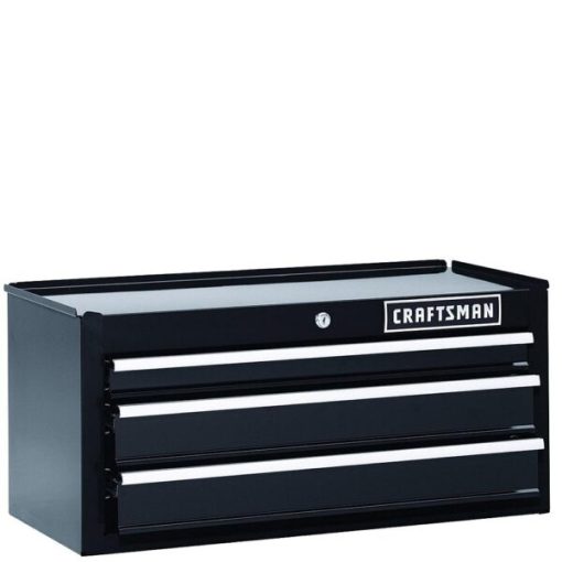 Craftsman 26 Inch 3 drawer Heavy duty Ball Bearing Middle Chest Black