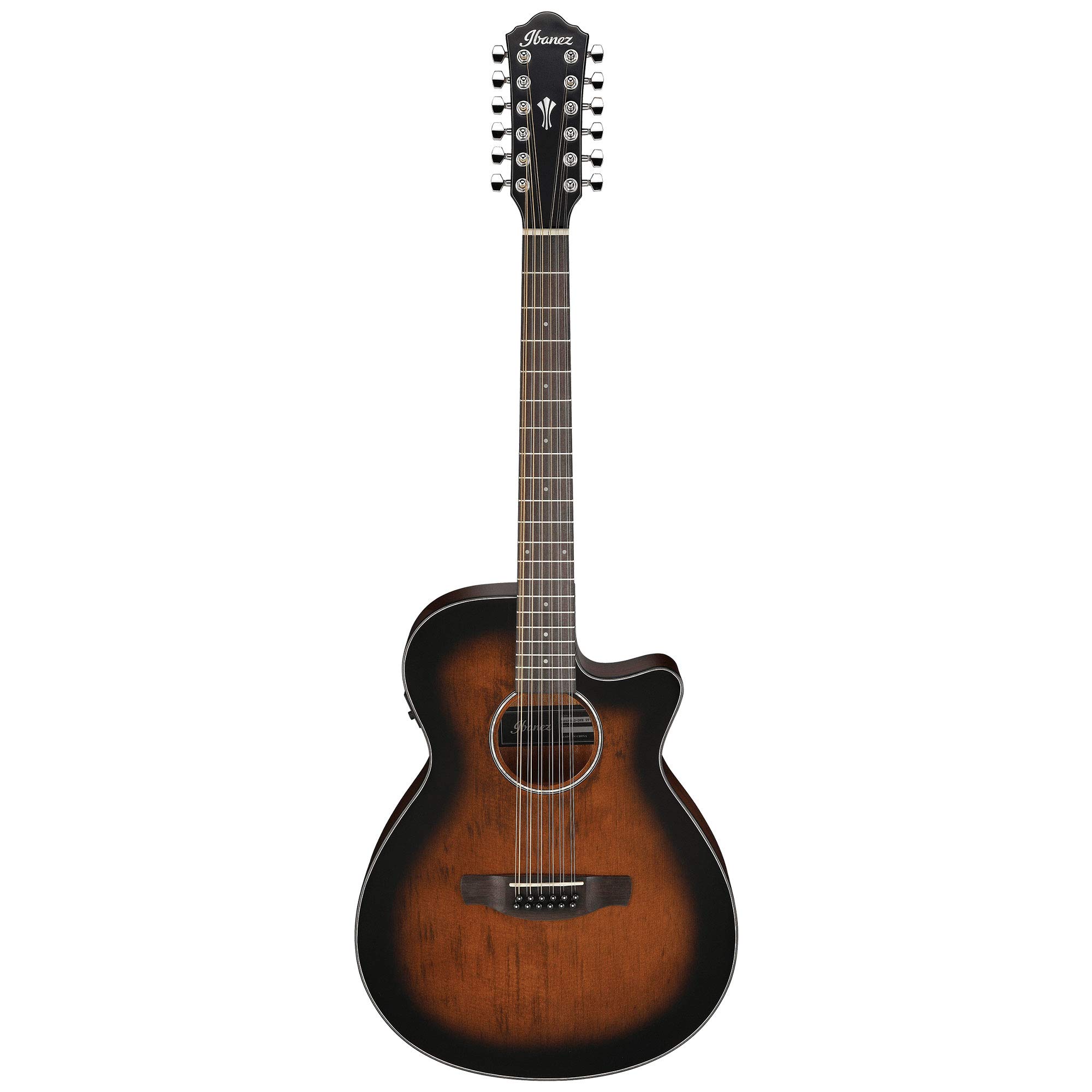 Ibanez Single Cutaway 12 String Acoustic Electric Sunburst