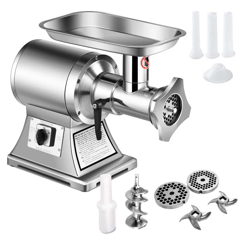 Heavy Duty 550Lbh 1100W Commercial Grade Meat Grinder Stainless Steel Electric Food Grinder Processer