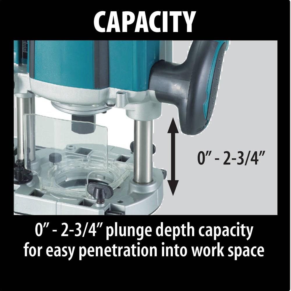 3-1/4 HP Plunge Router with Variable Speed RP2301FC from