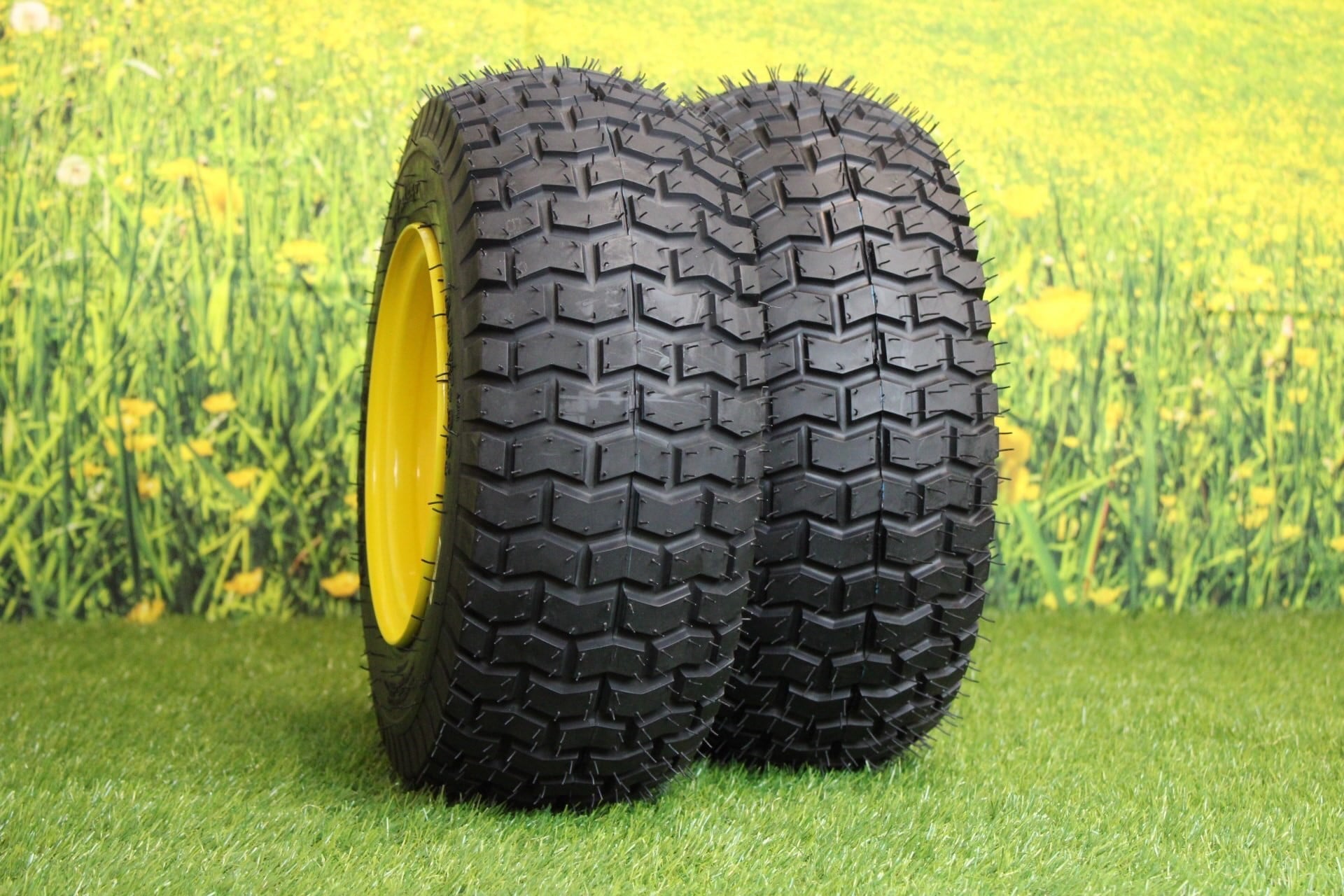 AntTire and Wheel (Set of 2) 16x6.50-8 Tires and Wheels 4 Ply for Lawn and Garden Mower Turf Tires .75