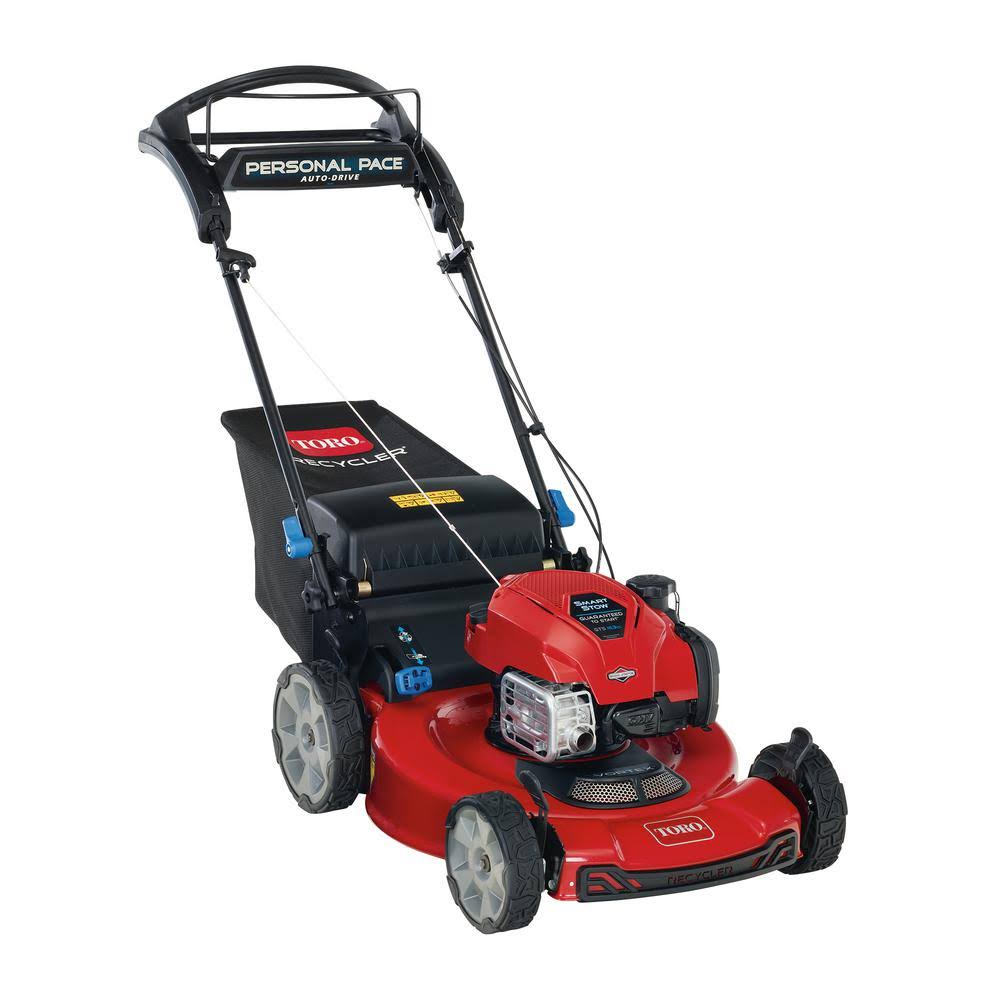 Toro SmartStow 22��� Gas Lawn Mower, Self-Propelled, 150cc Briggs & Stratton Engine, Recycler Deck