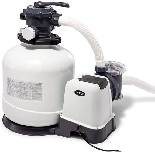 3000 GPH Above Ground Pool Sand Filter Pump w/ Deluxe Pool Maintenance Kit