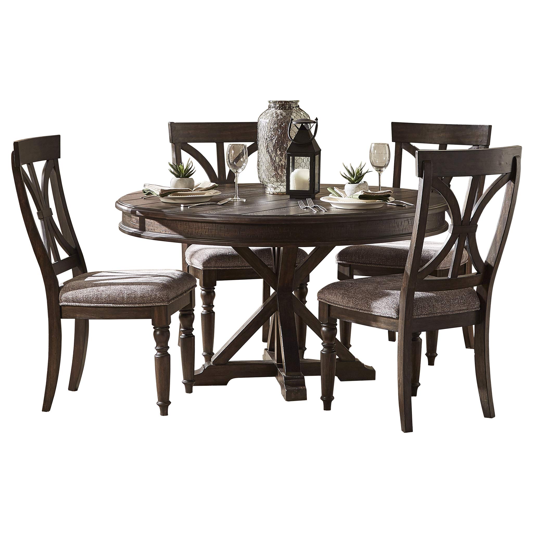 Homelegance 5 Piece Dinette Set Brown