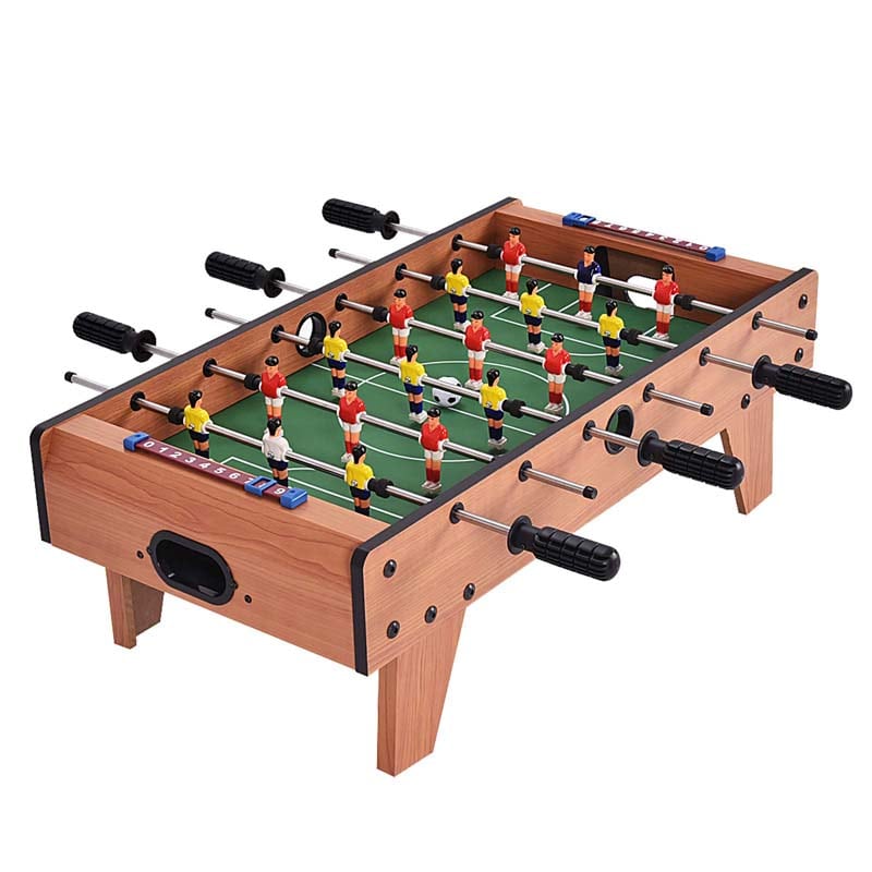 27Quot Wooden Foosball Table Indoor Soccer Game Table Top With Footballs Portable Table Soccer Set For Game Room - High Quality Set For Everyday Use