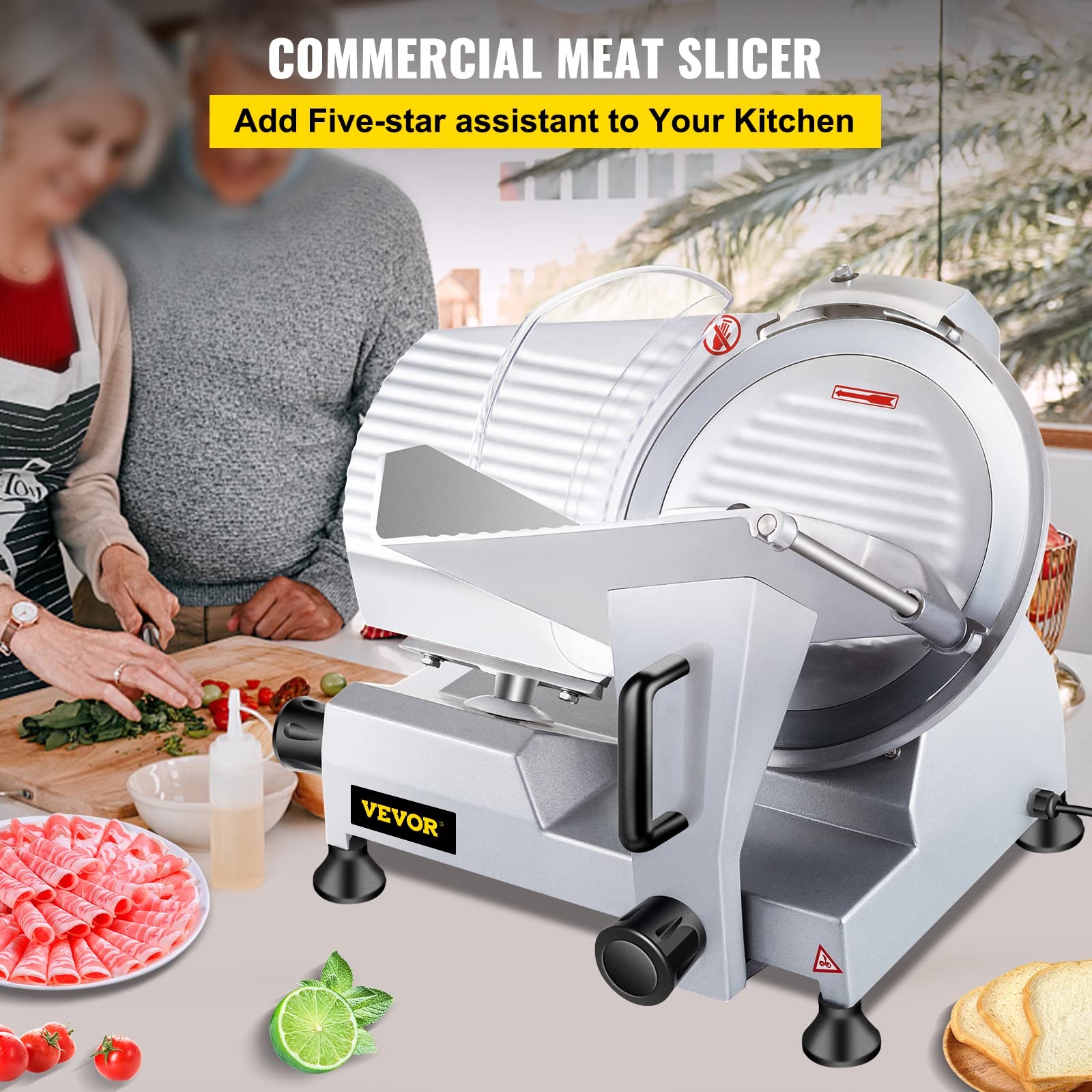 VEVOR Commercial Meat Slicer Semi Auto