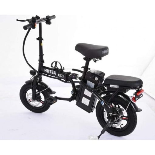 Black Folding Electric Bike 250W �C Removable Battery, Fat Tire, Ideal for Beach & Snow, Adults & Teens