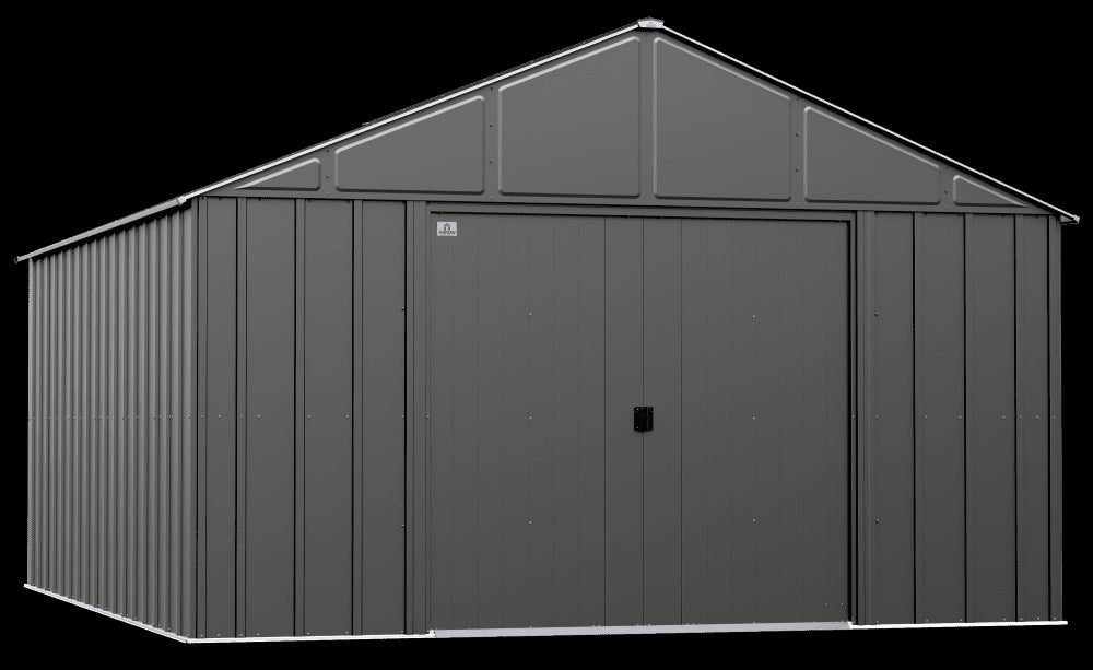 Arrow Classic Metal Shed, 12 x 14, Charcoal