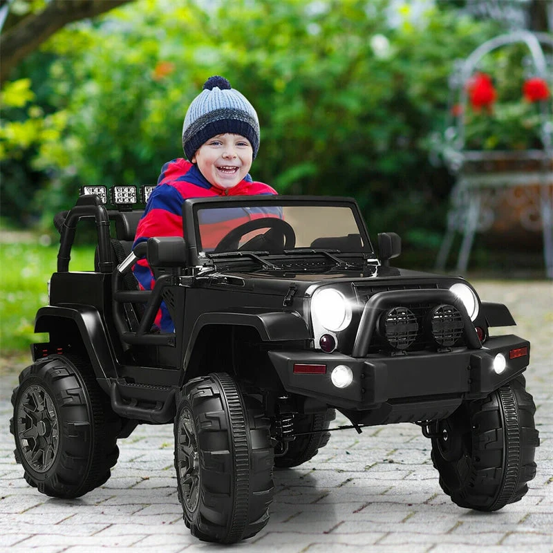 Kids Ride On Car 12V Battery Powered Electric Riding Toy Truck With Remote Control Amp Led Lights