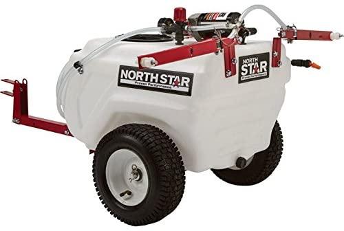 NorthStar Tow Behind Trailer Boom Broadcast and Spot Sprayer �C 21 Gallon Capacity, 2.2 GPM, 12 Volt DC