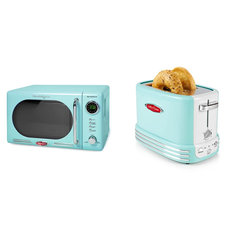Nostalgia Countertop Microwave 700 Watts Toasting