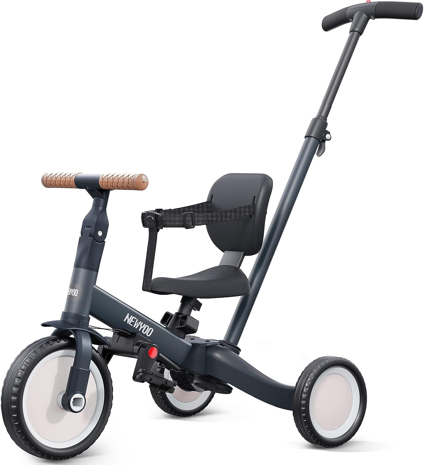 Newyoo Tricycles for 1 3 Year Olds, Toddler Bike with Backrest and Safety Belt