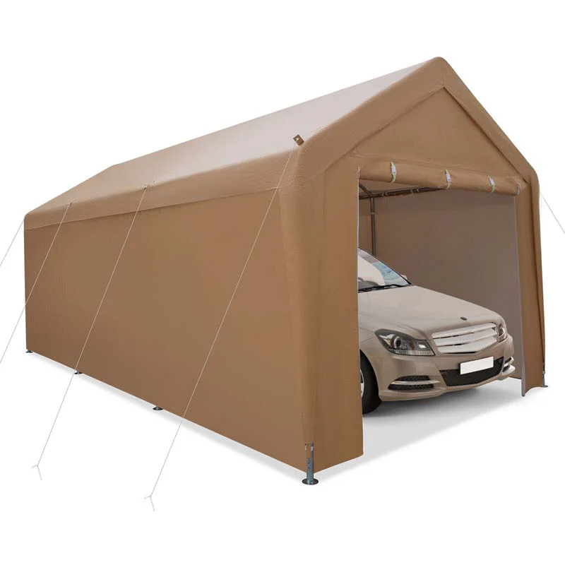 10 X 20 Ft Heavy Duty Carport Portable Garage Tent With Steel Frame Amp Sidewalls Outdoor Car Canopy Shelter For Truck Suv Boat