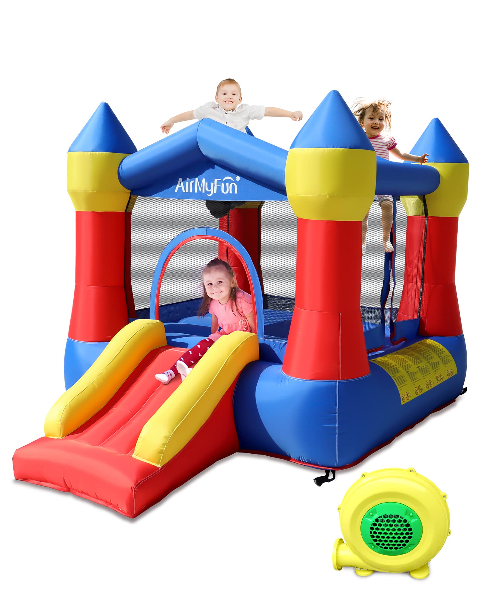 AirMyFun Inflatable Playhouse Including Bouncing
